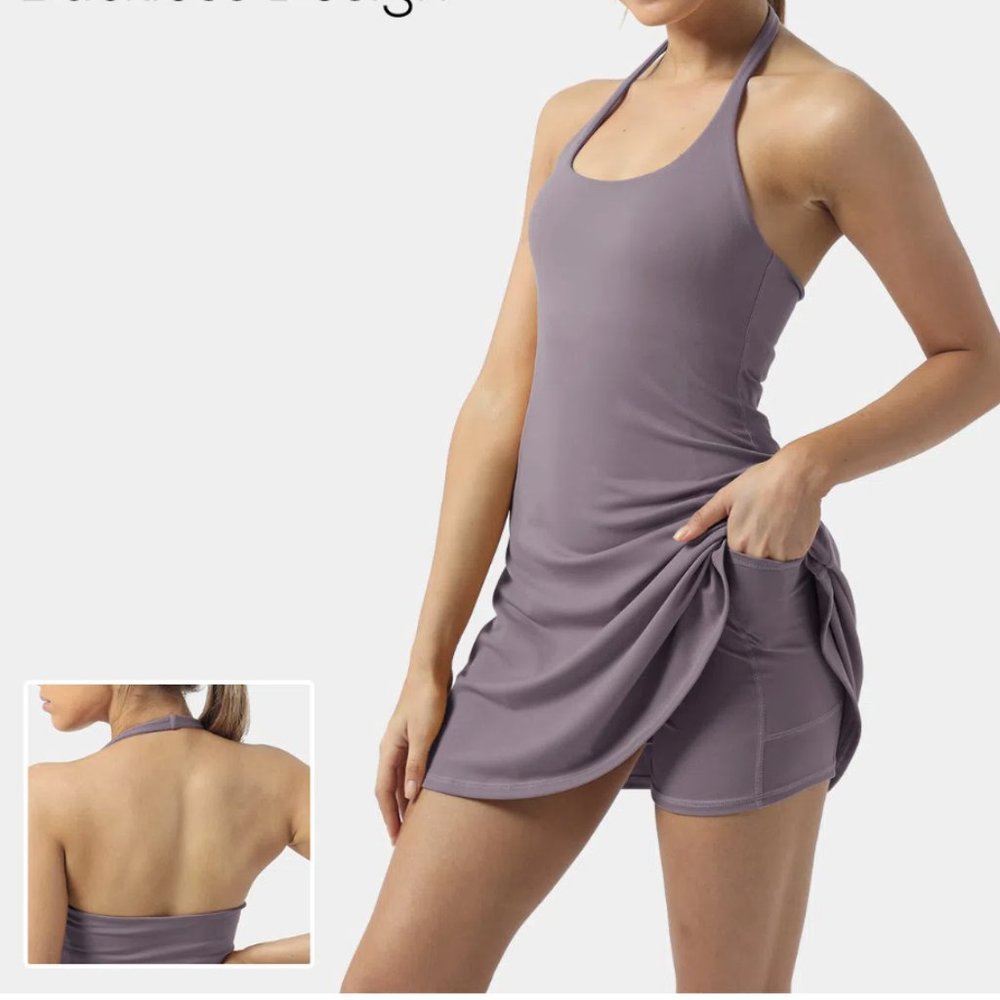 Halara Halter Top Tennis Dress